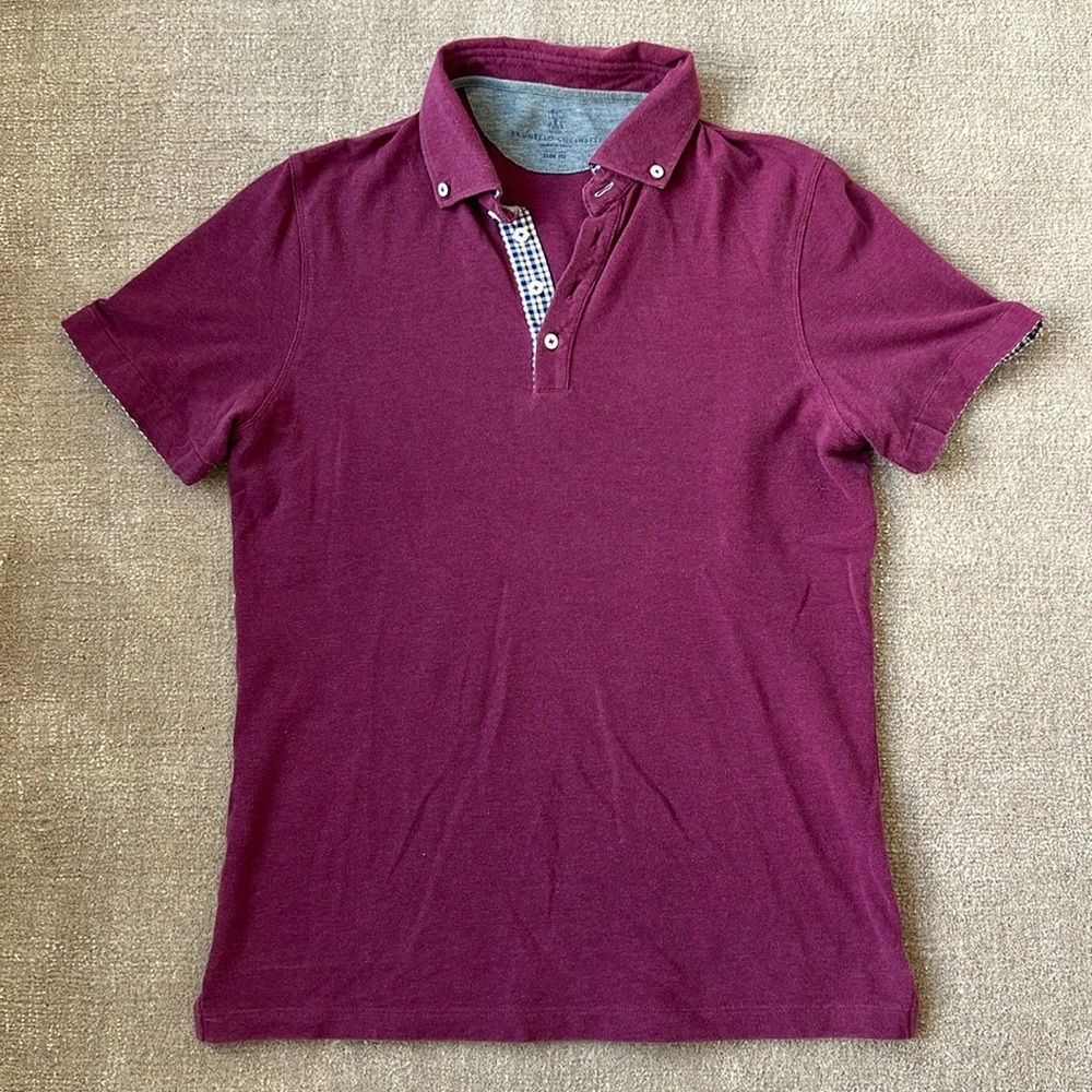 Brunello Cucinelli Slim Fit Polo, Size S